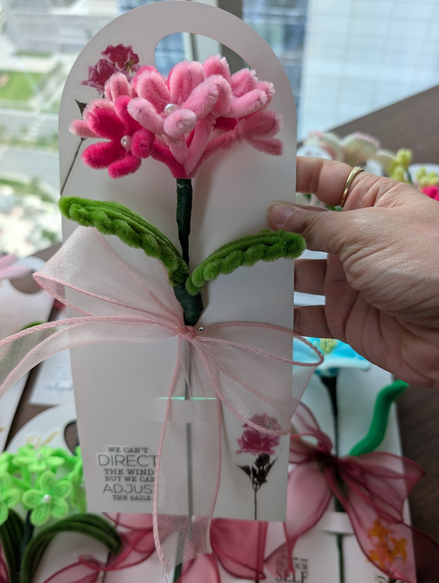 The pearl-centered Hydrangea Stem