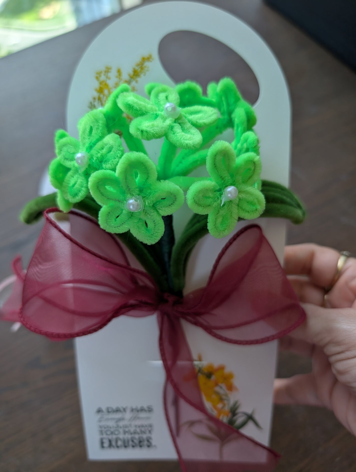 The pearl-centered Hydrangea Stem